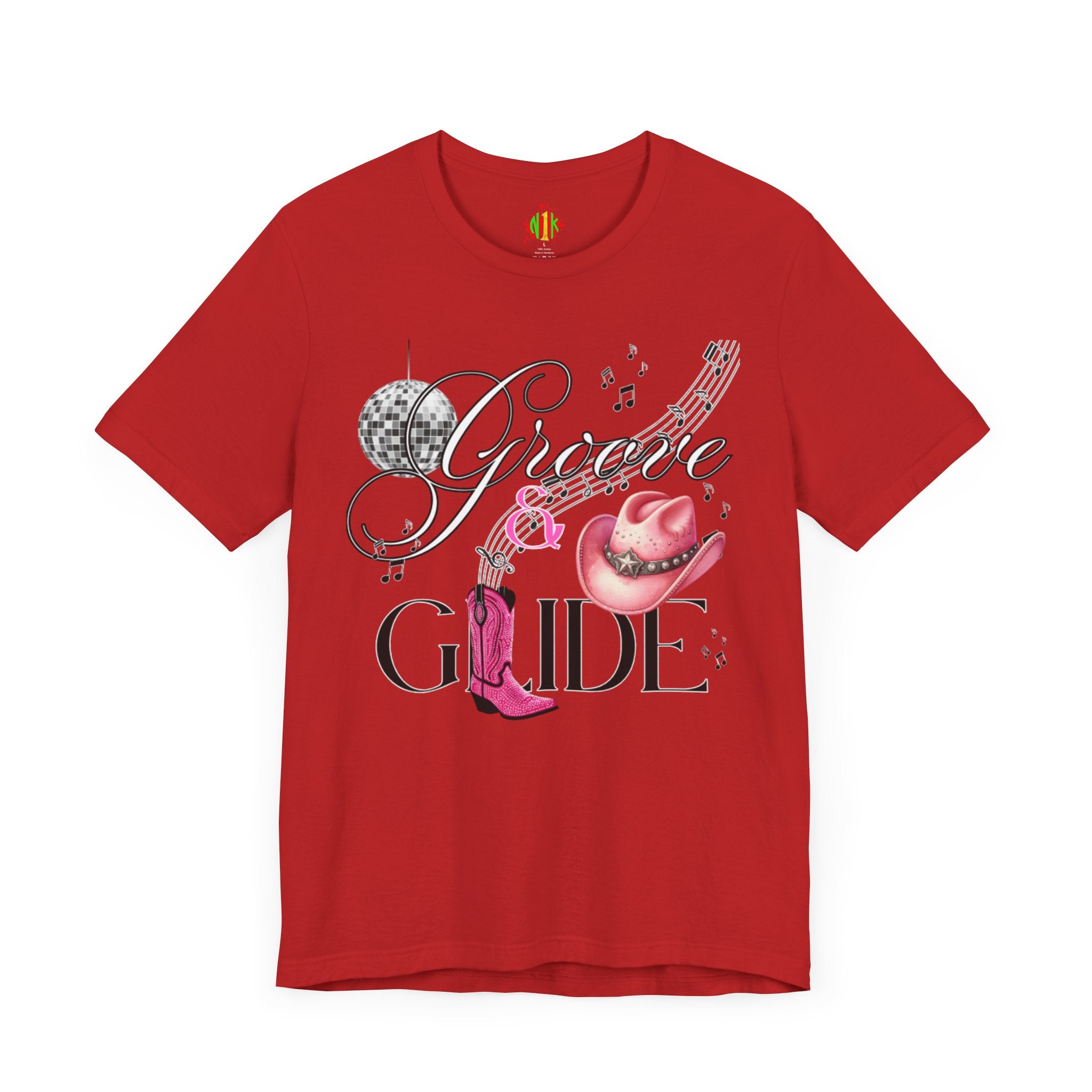 Groove and Glide Graphic Tee - Unisex Short Sleeve T-Shirt for Music Lovers